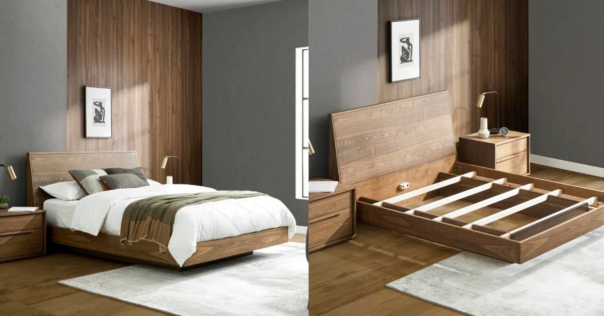 Castlery Joseph Bed - wooden bed frames singapore