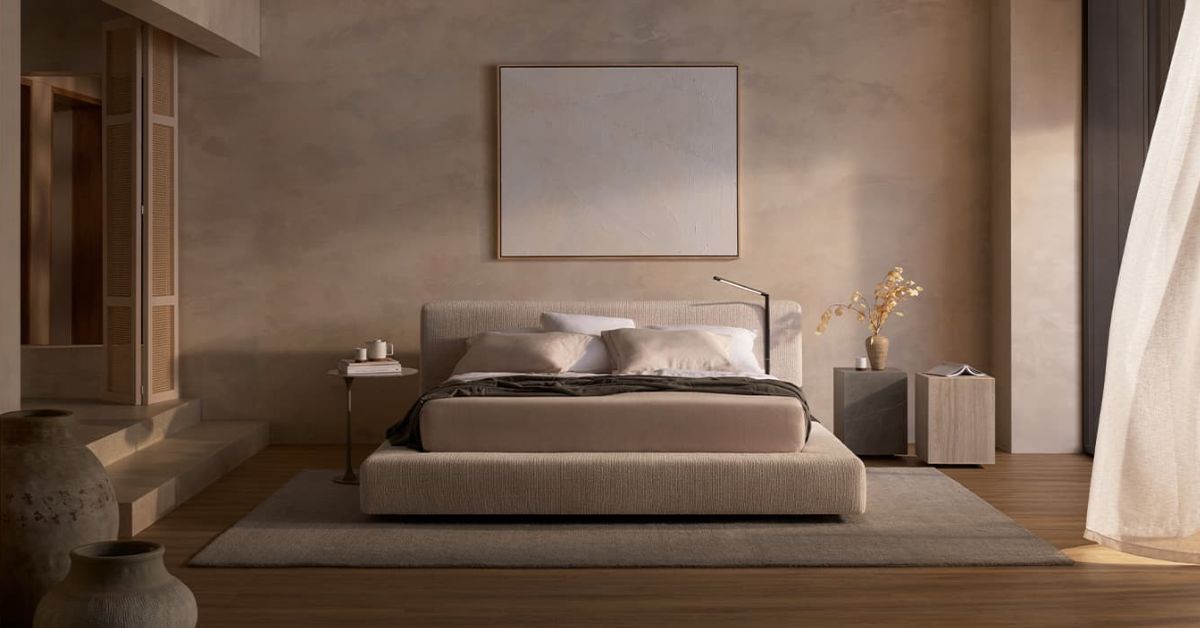 King Living Jasper Bed - Luxury Bed Frame with Hidden Storage 