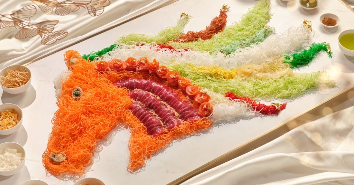 METT Singapore – Intimate Family Meals, Eight Strands of Prosperity Yu Sheng