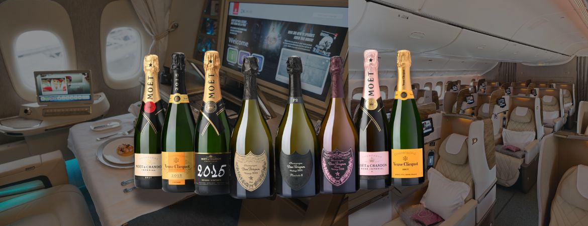 Emirates First Class Flies High with Exclusive Champagne Selection