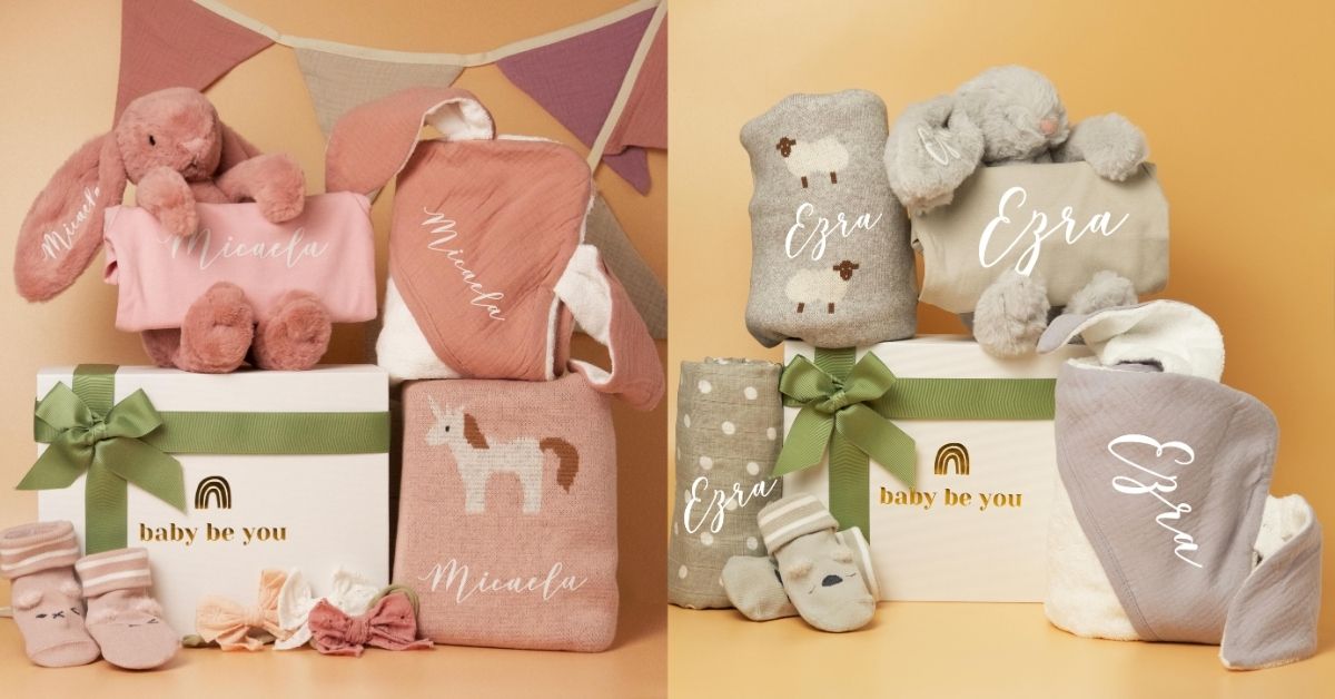 Baby Be You - Personalised Gifts with Organic Baby Towels, Rompers, Blankets and More