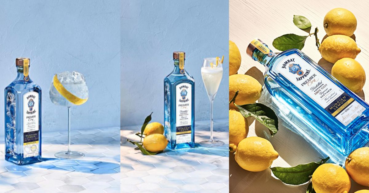 Bombay Sapphire Premier Cru Murcian Lemon - Handcrafted Bright and Aromatic Gin