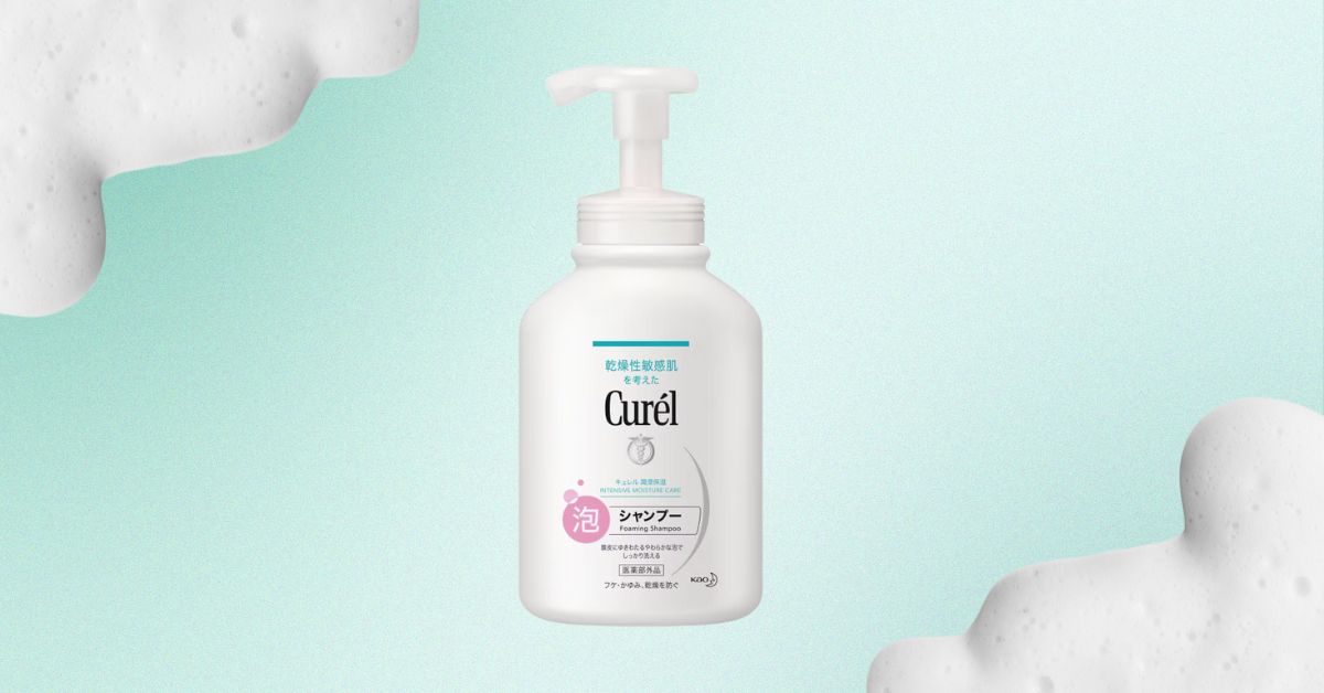 Curél Intensive Moisture Care Foaming Shampoo - Gentle Shampoo That Protects Scalp and Minimises Skin Irritation 