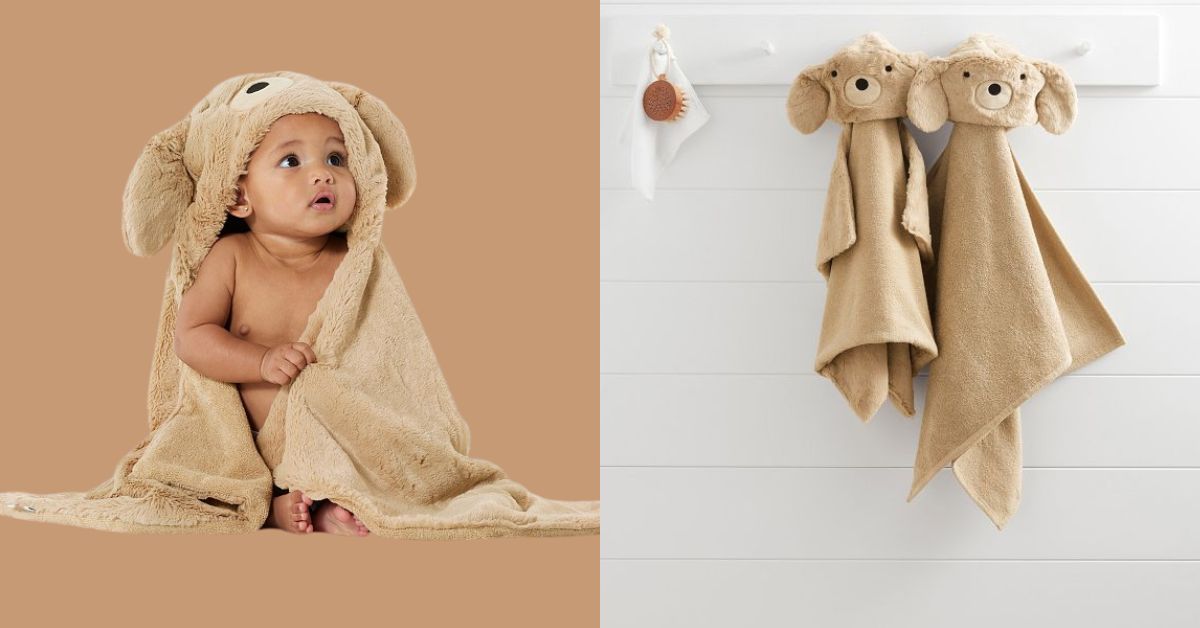 Pottery Barn Kids - Exclusive Snuggly Animal Towels for Baby’s Sensitive Skin
