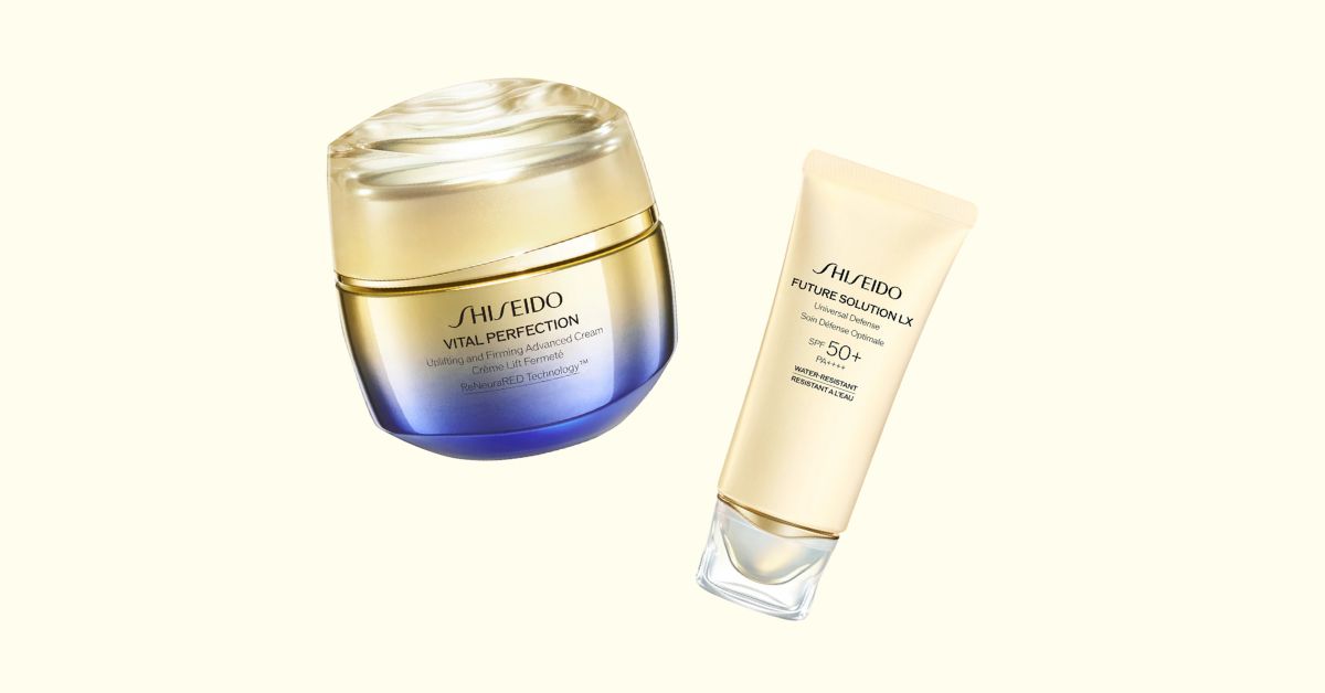 Shiseido VITAL PERFECTION Uplifting and Firming Advanced Cream, FUTURE SOLUTION LX Universal Defense – Science-Powered Luxe Skincare