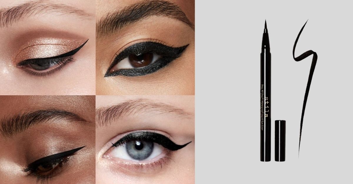 Stila Stay All Day Waterproof Liquid Eyeliner - double wing eye liner