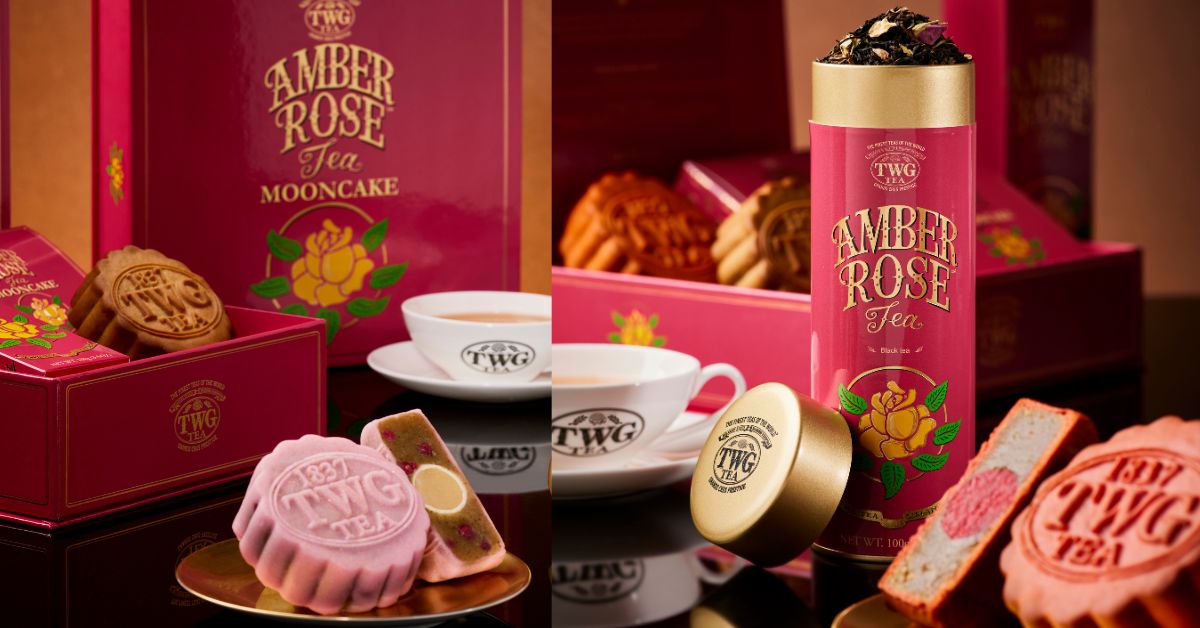 TWG Tea - Amber Rose tea mooncake collection