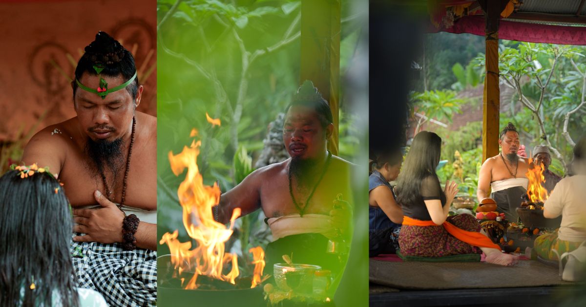 bali - ubud fire ceremony